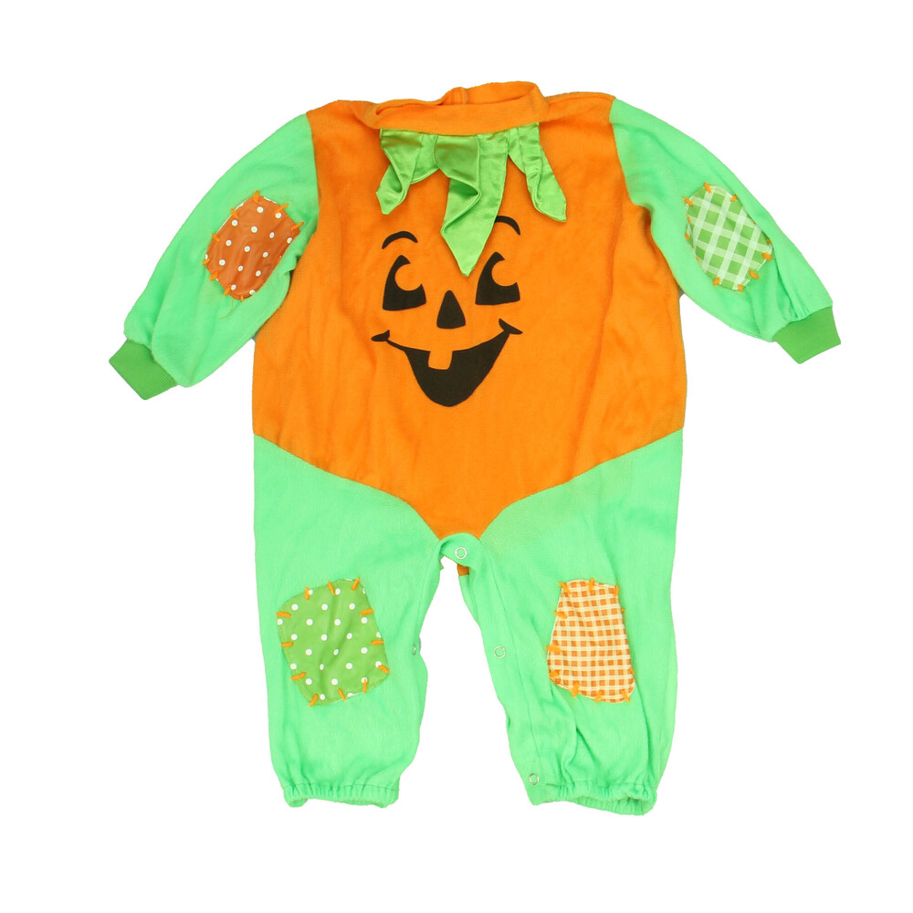Unknown Brand Unisex Orange | Green | Pumpkin Costume size: 6-12 Months
